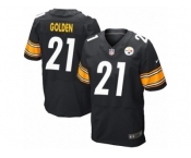 Men's Nike Pittsburgh Steelers #21 Robert Golden Elite Black Team Color NFL Jersey