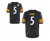 Men's Nike Pittsburgh Steelers #5 Joshua Dobbs Black Elite Jerseys