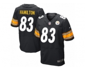 Men's Nike Pittsburgh Steelers #83 Cobi Hamilton Elite Black Team Color NFL Jersey