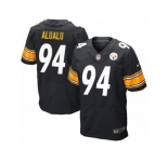 Men's Nike Pittsburgh Steelers #94 Tyson Alualu Elite Black Team Color NFL Jersey