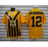 nike nfl jerseys pittsburgh steelers #12 bradshaw throwback yellow-black 1933
