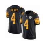 Men Nike Pittsburgh Steelers #4 Jordan Berry Black Color Rush Limited Jersey