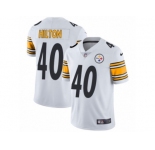 Men Nike Pittsburgh Steelers #40 Mike Hilton White Vapor Untouchable Limited Player NFL Jersey