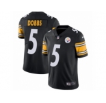 Men Nike Pittsburgh Steelers #5 Joshua Dobbs Black Team Color Vapor Untouchable Limited Player NFL Jersey