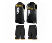 Men Nike Pittsburgh Steelers #9 Chris Boswell Limited Black Tank Top Suit NFL Jerse