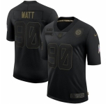 Men Pittsburgh Steelers #90 T.J. Watt Nike 2020 Salute To Service Limited Jersey Black