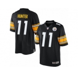Men's Nike Pittsburgh Steelers #11 Justin Hunter Limited Black Team Color NFL Jersey