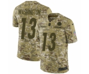 Men's Nike Pittsburgh Steelers #13 James Washington Limited Camo 2018 Salute to Service NFL Jersey