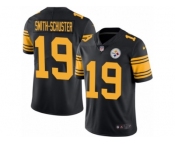 Men's Nike Pittsburgh Steelers #19 JuJu Smith-Schuster Limited Black Rush NFL Jersey