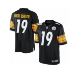 Men's Nike Pittsburgh Steelers #19 JuJu Smith-Schuster Limited Black Team Color NFL Jersey