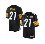 Men's Nike Pittsburgh Steelers #21 Robert Golden Limited Black Team Color NFL Jersey