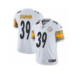 Men's Nike Pittsburgh Steelers #39 Daimion Stafford White Vapor Untouchable Limited Player NFL Jersey