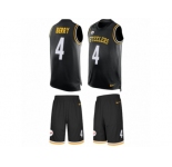 Men's Nike Pittsburgh Steelers #4 Jordan Berry Limited Black Tank Top Suit NFL Jersey