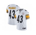 Men's Nike Pittsburgh Steelers #43 Troy Polamalu Vapor Untouchable Limited White NFL Jersey