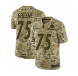 Men's Nike Pittsburgh Steelers #75 Joe Greene Limited Camo 2018 Salute to Service NFL Jersey