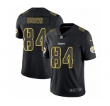 Men's Nike Pittsburgh Steelers #84 Antonio Brown Limited Black Rush Impact NFL Jersey
