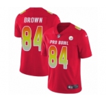 Men's Nike Pittsburgh Steelers #84 Antonio Brown Limited Red AFC 2019 Pro Bowl NFL Jersey