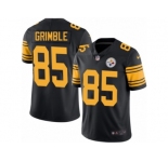 Men's Nike Pittsburgh Steelers #85 Xavier Grimble Limited Black Rush NFL Jersey