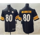 Men's Pisttburgn Steelers #80 Darnell Washington Black Vapor Untouchable Limited Stitched Jersey