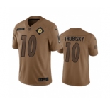 Men's Pittsburgh Steelers #10 Mitch Trubisky 2023 Brown Salute To Service Limited Football Stitched Jersey