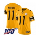 Men's Pittsburgh Steelers #11 Donte Moncrief Limited Gold Inverted Legend 100th Season Football Jersey