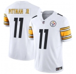 Men's Pittsburgh Steelers #11 Michael Pittman Jr. White F.U.S.E. Vapor Limited Football Stitched Jersey