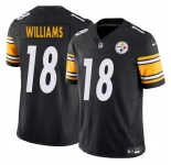 Men's Pittsburgh Steelers #18 Mike Williams Black 2024 F.U.S.E. Vapor Untouchable Limited Stitched Jersey