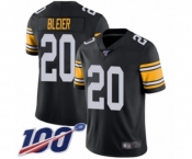 Men's Pittsburgh Steelers #20 Rocky Bleier Black Alternate Vapor Untouchable Limited Player 100th Season Football Jersey