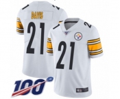 Men's Pittsburgh Steelers #21 Sean Davis White Vapor Untouchable Limited Player 100th Season Football Jersey