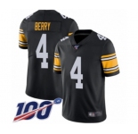 Men's Pittsburgh Steelers #4 Jordan Berry Black Alternate Vapor Untouchable Limited Player 100th Season Football Jersey