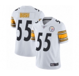 Men's Pittsburgh Steelers #55 Devin Bush White Vapor Untouchable Limited Player Football Jersey