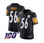 Men's Pittsburgh Steelers #56 Anthony Chickillo Black Team Color Vapor Untouchable Limited Player 100th Season Football Jersey