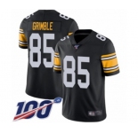 Men's Pittsburgh Steelers #85 Xavier Grimble Black Alternate Vapor Untouchable Limited Player 100th Season Football Jersey