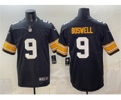 Men's Pittsburgh Steelers #9 Chris Boswell Black Vapor Untouchable Stitched Jersey