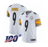 Men's Pittsburgh Steelers #9 Chris Boswell White Vapor Untouchable Limited Player 100th Season Football Jersey