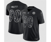 Men's Pittsburgh Steelers #90 T.J. Watt Black F.U.S.E. 2026 Salute to Service Limited Football Stitched Jersey