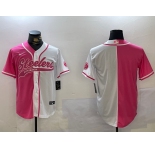 Men's Pittsburgh Steelers Blank 2024 Arctic Red White Salute To Service Stitched Baseball Jersey