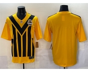 Men's Pittsburgh Steelers Blank Gold 1933 Throwback Alternate Football Stitched Jersey