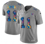 Pittsburgh Steelers #11 Chase Claypool Men's Nike Multi-Color 2020 NFL Crucial Catch NFL Jersey Greyheather
