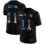 Pittsburgh Steelers #11 Chase Claypool Men's Nike Multi-Color Black 2020 NFL Crucial Catch Vapor Untouchable Limited Jersey