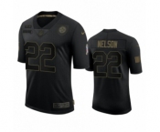 Pittsburgh Steelers #22 Steven Nelson Black 2020 Salute to Service Limited Jersey