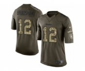 nike nfl jerseys pittsburgh steelers #12 terry bradshaw army green[nike Limited Salute To Service]