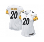 Women Nike Pittsburgh Steelers #20 Robert Golden Game White NFL Jersey