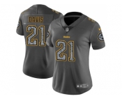 Women Nike Pittsburgh Steelers #21 Sean Davis Gray Static Stitched NFL Vapor Untouchable Limited Jersey