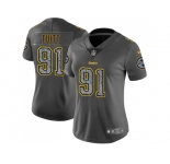 Women Nike Pittsburgh Steelers #91 Stephon Tuitt Gray Static NFL Vapor Untouchable Limited Jersey