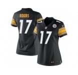 Women's Nike Pittsburgh Steelers #17 Eli Rogers Limited Black Team Color NFL Jersey