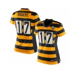Women's Nike Pittsburgh Steelers #17 Eli Rogers Limited Yellow Black Alternate 80TH Anniversary Throwback NFL Jersey