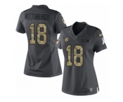 Women's Nike Pittsburgh Steelers #18 Zach Mettenberger Limited Black 2016 Salute to Service NFL Jersey