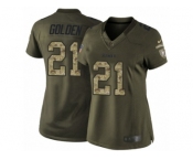 Women's Nike Pittsburgh Steelers #21 Robert Golden Limited Green Salute to Service NFL Jersey