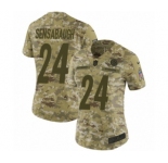 Women's Nike Pittsburgh Steelers #24 Coty Sensabaugh Limited Camo 2018 Salute to Service NFL Jersey